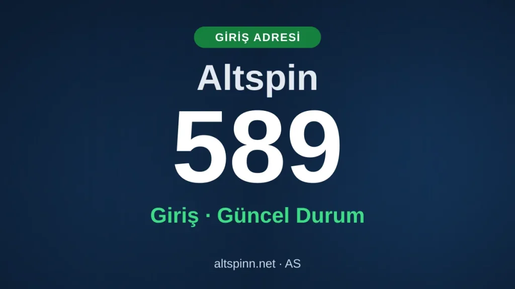 Altspin589 Giriş Adresi